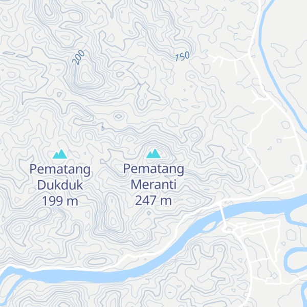 Map of Pematang Meranti