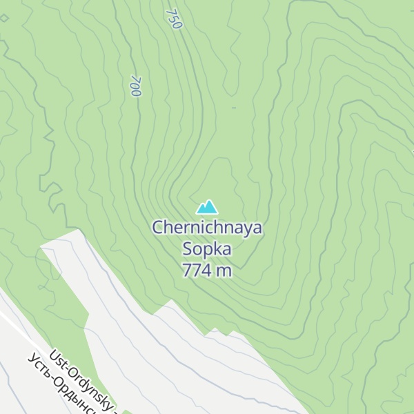 Map of Chernichnaya Sopka