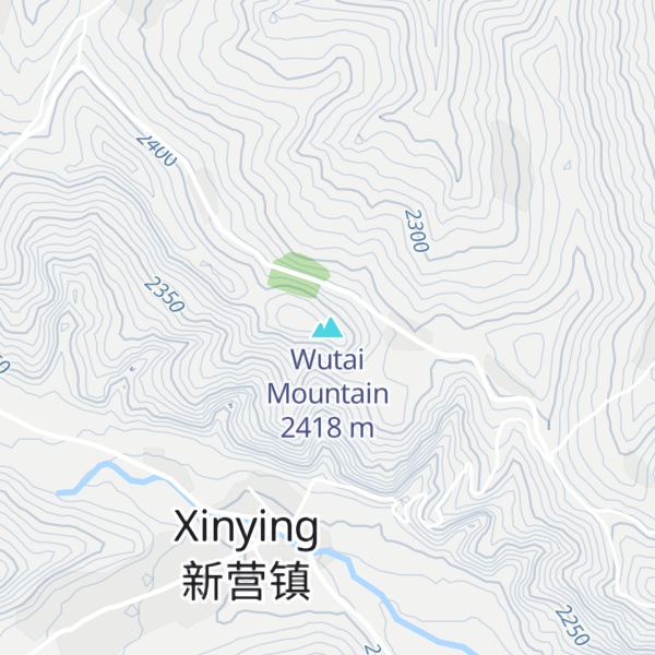 Map of Wutai Mountain