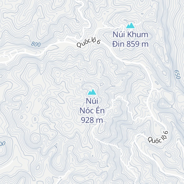 Map of Núi Nóc Én