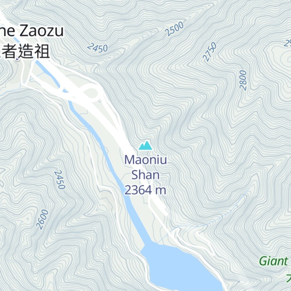 Map of Maoniu Shan