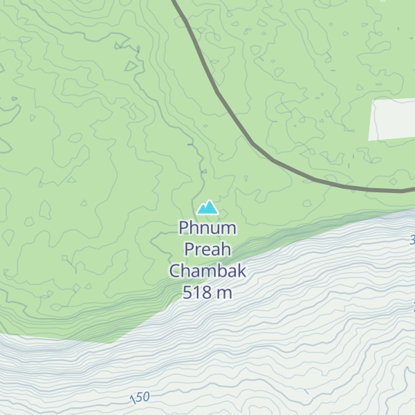 Map of Phnum Preah Chambak