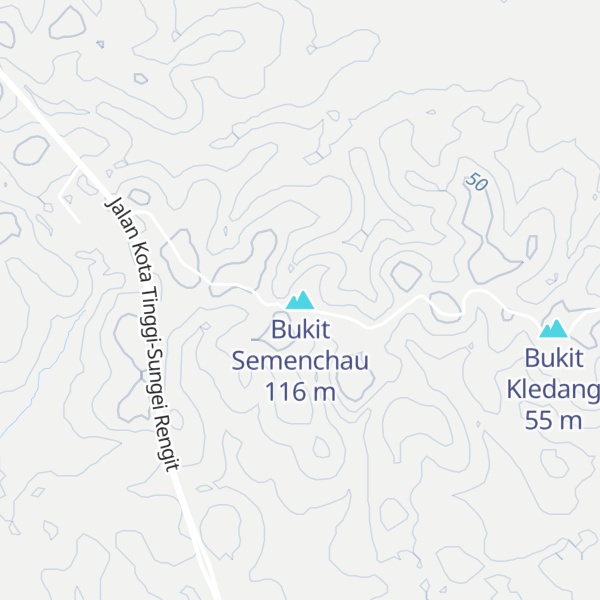 Map of Bukit Semenchau