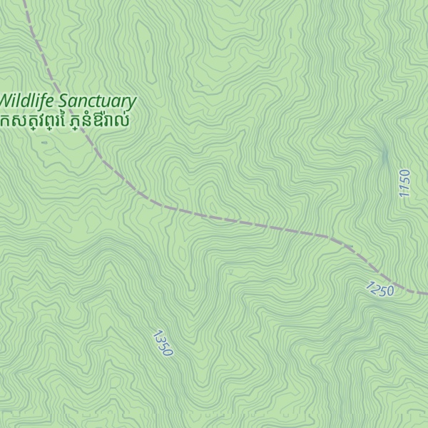Map of Phnum Chrey Mlu