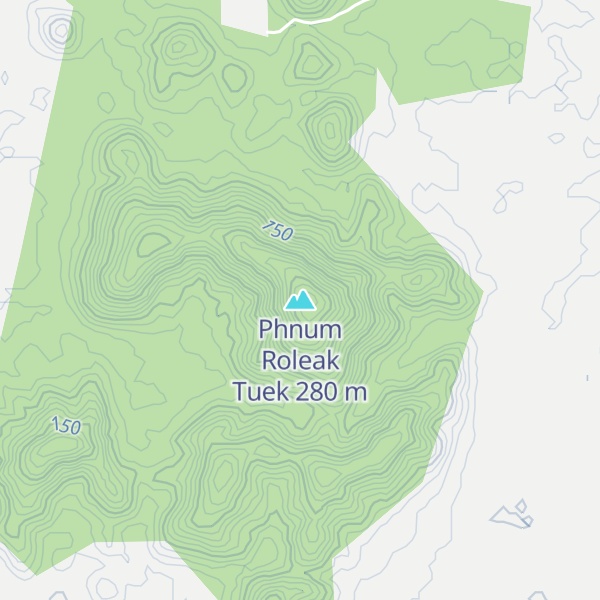 Map of Phnum Roleak Tuek