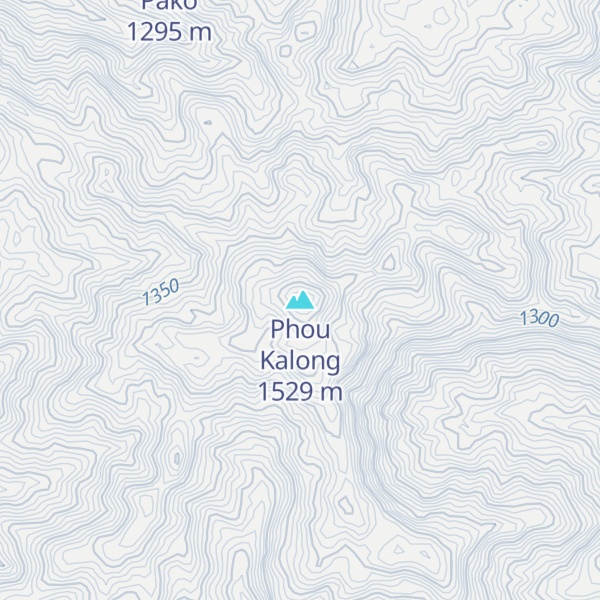 Map of Phou Kalong