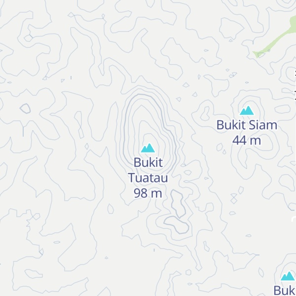 Map of Bukit Tuatau
