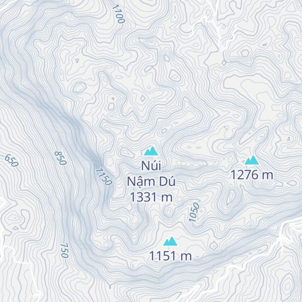 Map of Núi Nậm Dú