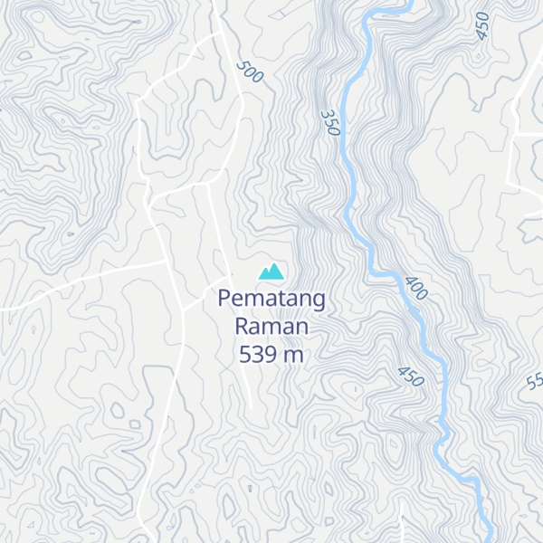 Map of Pematang Raman