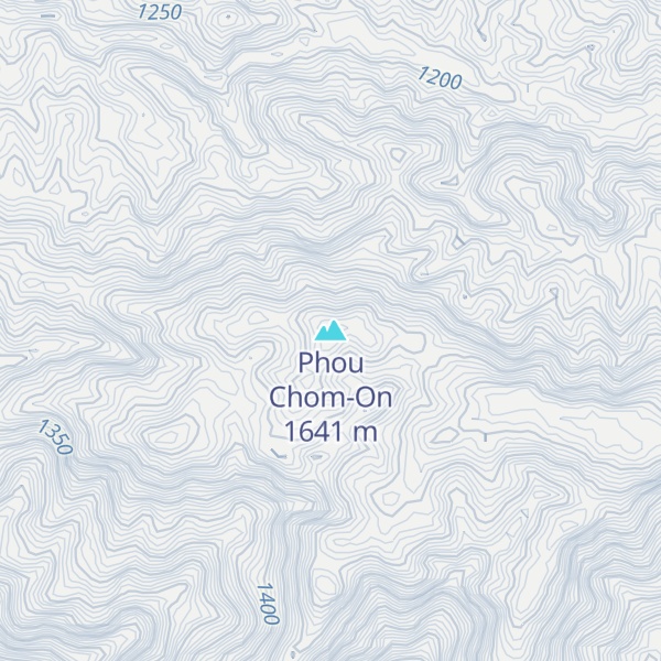 Map of Phou Chom-On