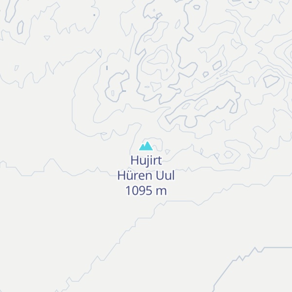 Map of Hujirt Hüren Uul