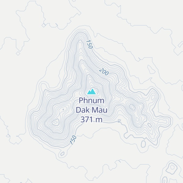Map of Phnum Dak Mau