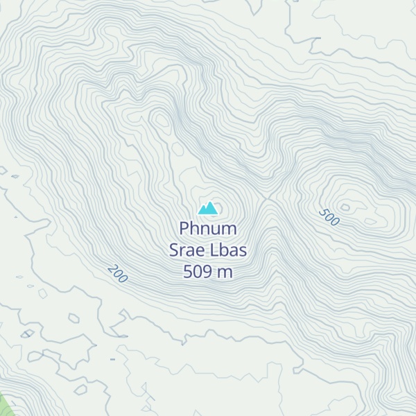 Map of Phnum Srae Lbas