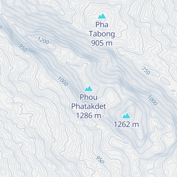 Map of Phou Phatakdet