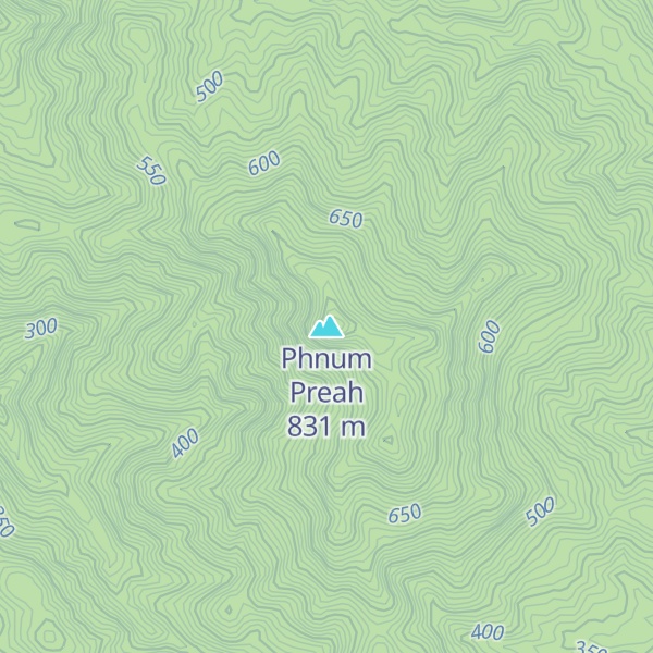 Map of Phnum Preah