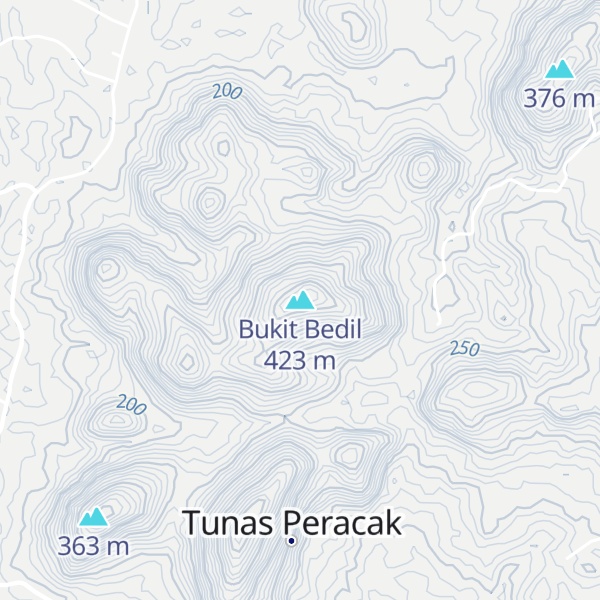 Map of Bukit Bedil