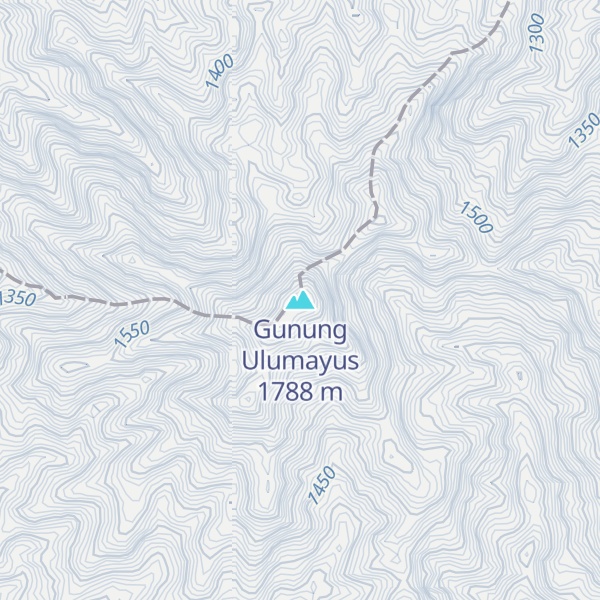Map of Gunung Ulumayus