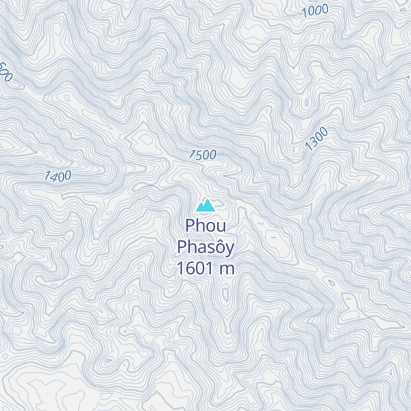 Map of Phou Phasôy