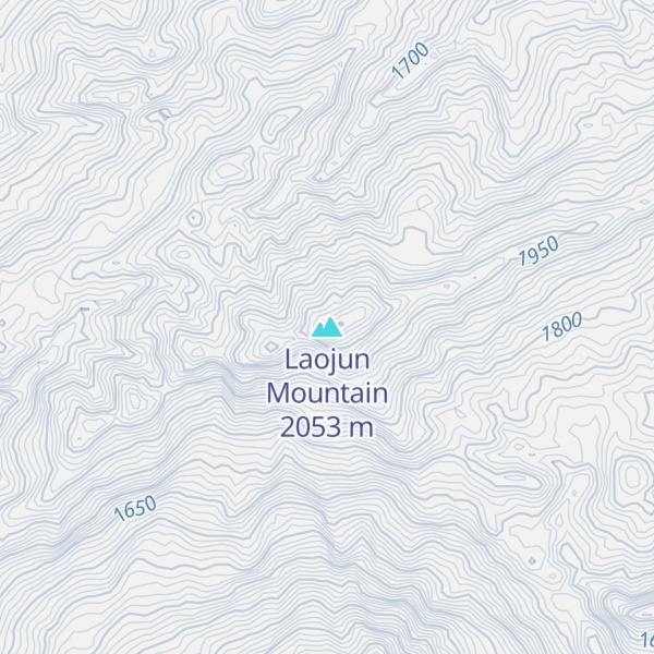 Map of Laojun Mountain