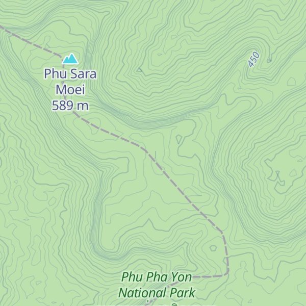 Map of Phu Tham Si Khun