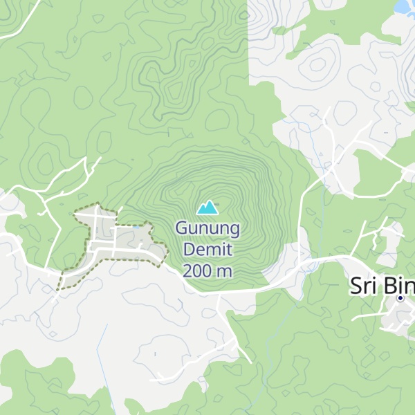 Map of Gunung Demit
