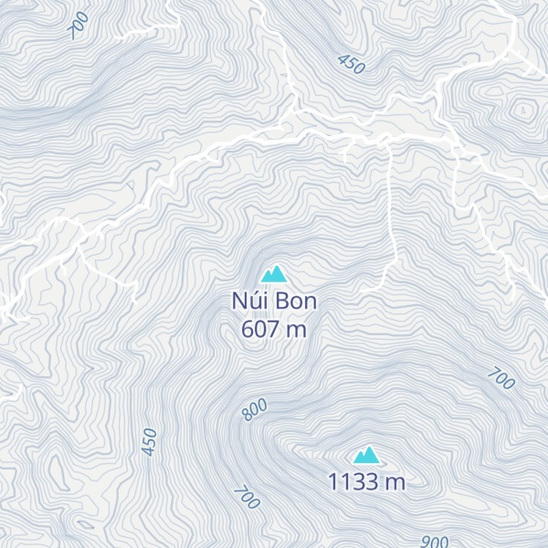 Map of Núi Bon