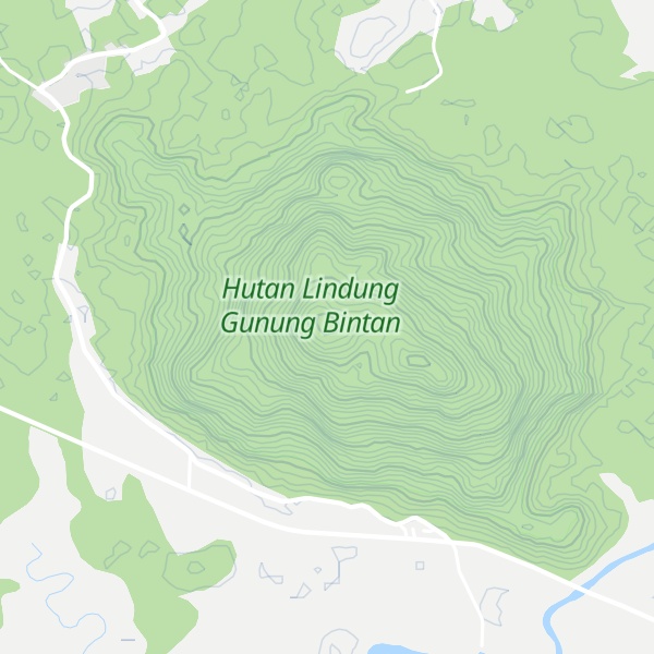 Map of Gunung Bintan Besar