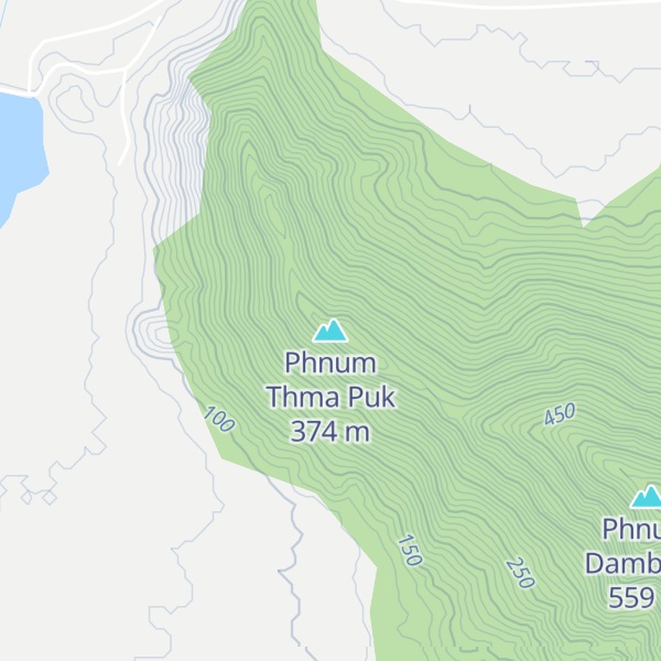 Map of Phnum Thma Puk