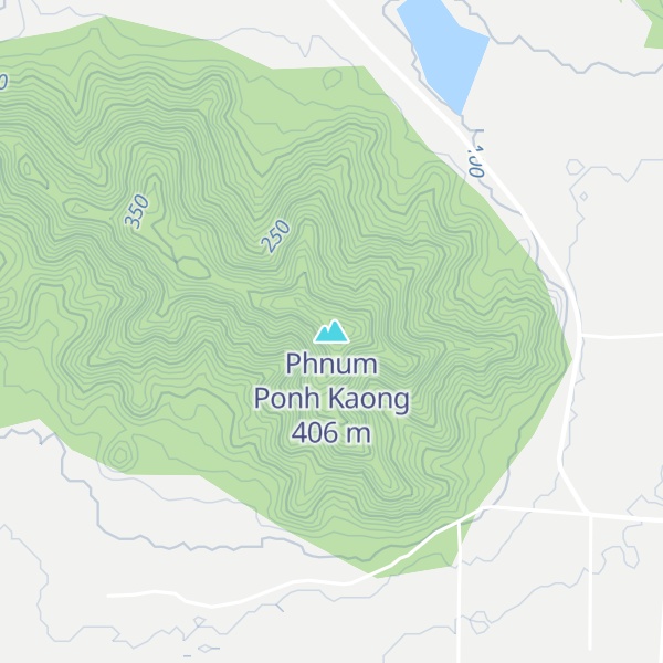Map of Phnum Ponh Kaong