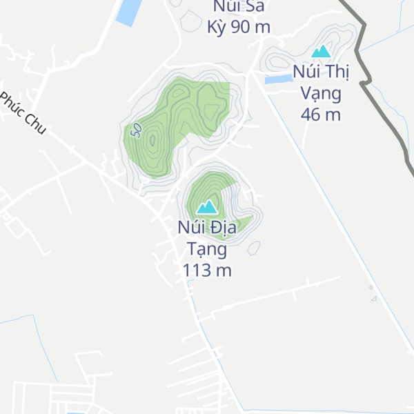 Map of Núi Địa Tạng