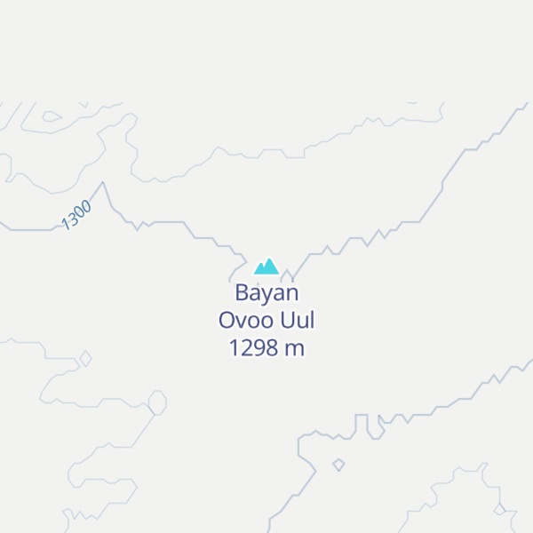 Map of Bayan Ovoo Uul