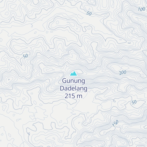 Map of Gunung Dadelang