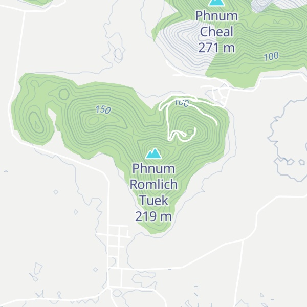 Map of Phnum Romlich Tuek