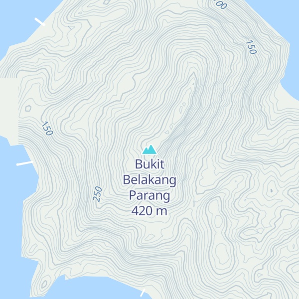 Map of Bukit Belakang Parang