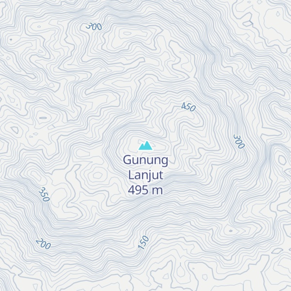 Map of Gunung Lanjut