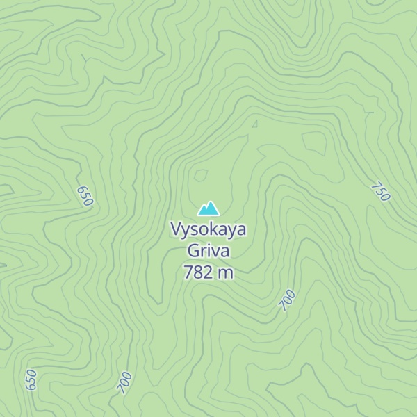 Map of Vysokaya Griva