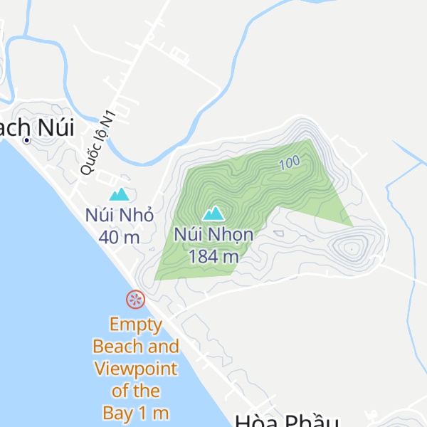 Map of Núi Nhọn