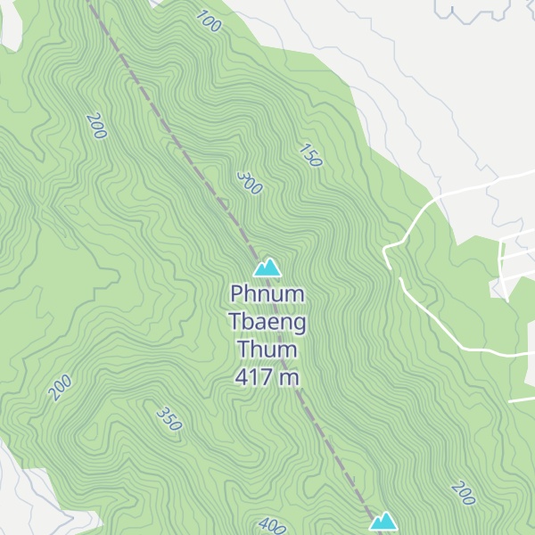 Map of Phnum Tbaeng Thum