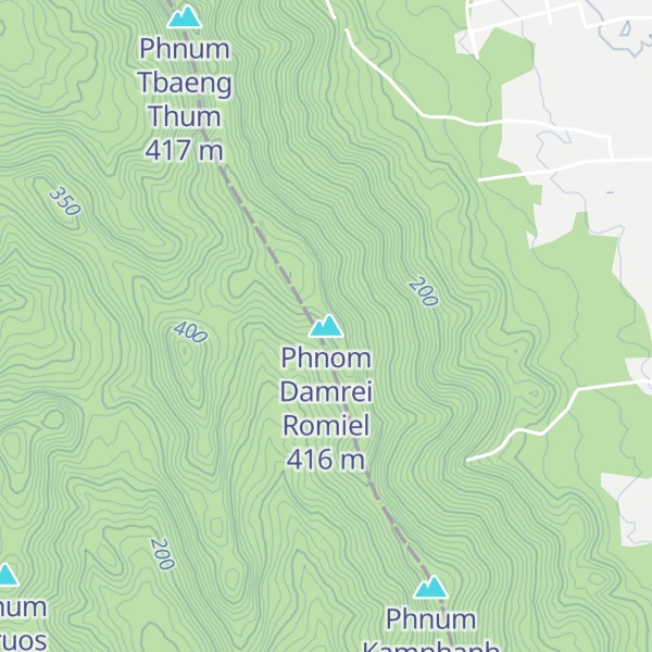 Map of Phnom Damrei Romiel