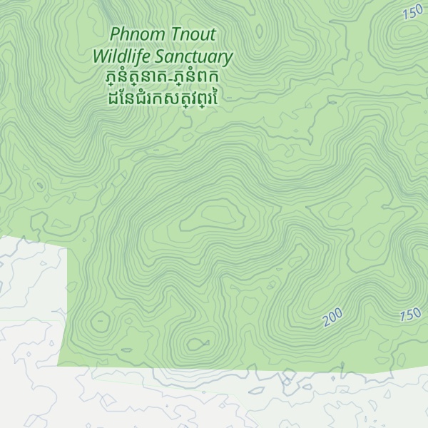 Map of Phnum Pur