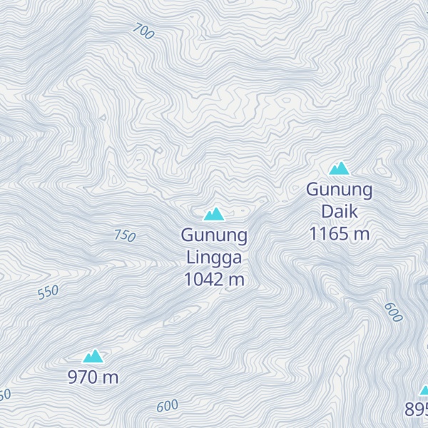 Map of Gunung Lingga