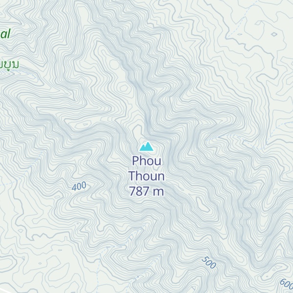 Map of Phou Thoun