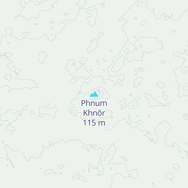 Map of Phnum Khnŏr
