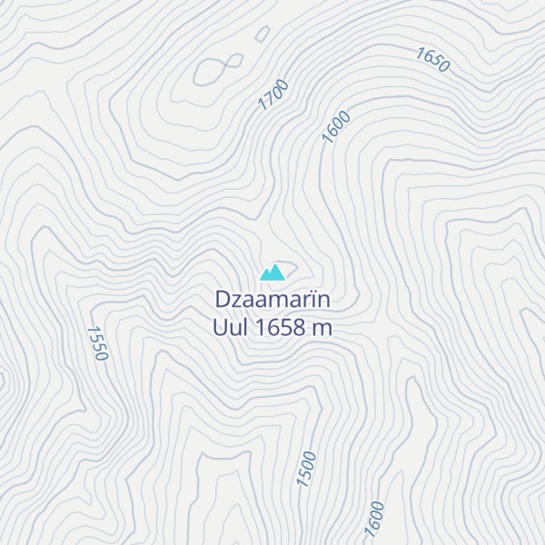 Map of Dzaamarïn Uul