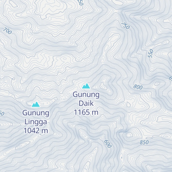 Map of Gunung Daik