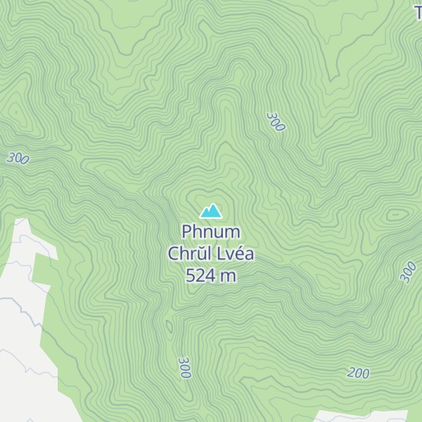 Map of Phnum Chrŭl Lvéa