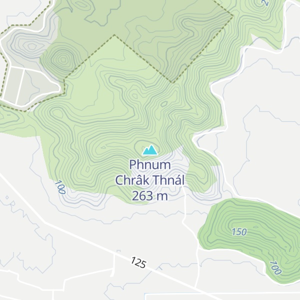 Map of Phnum Chrâk Thnál