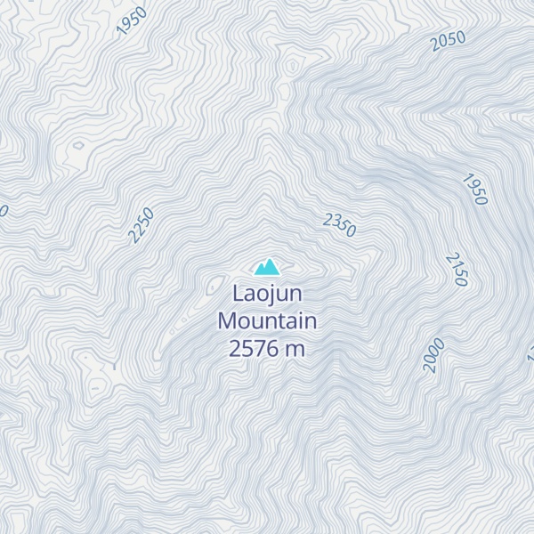 Map of Laojun Mountain