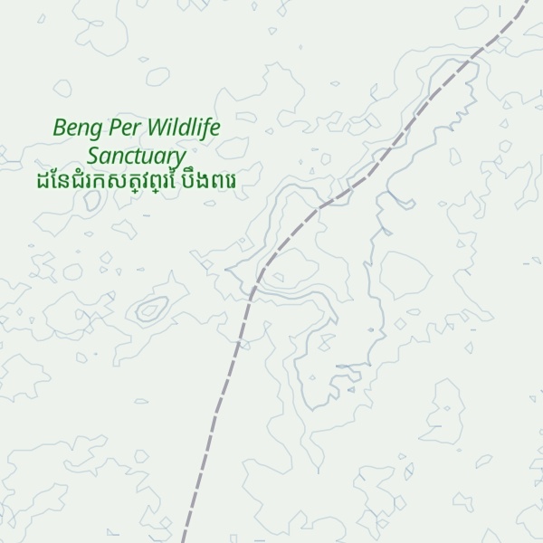 Map of Phnum Kon Chông