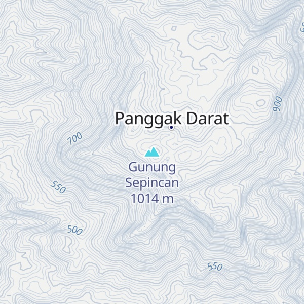 Map of Gunung Sepincan